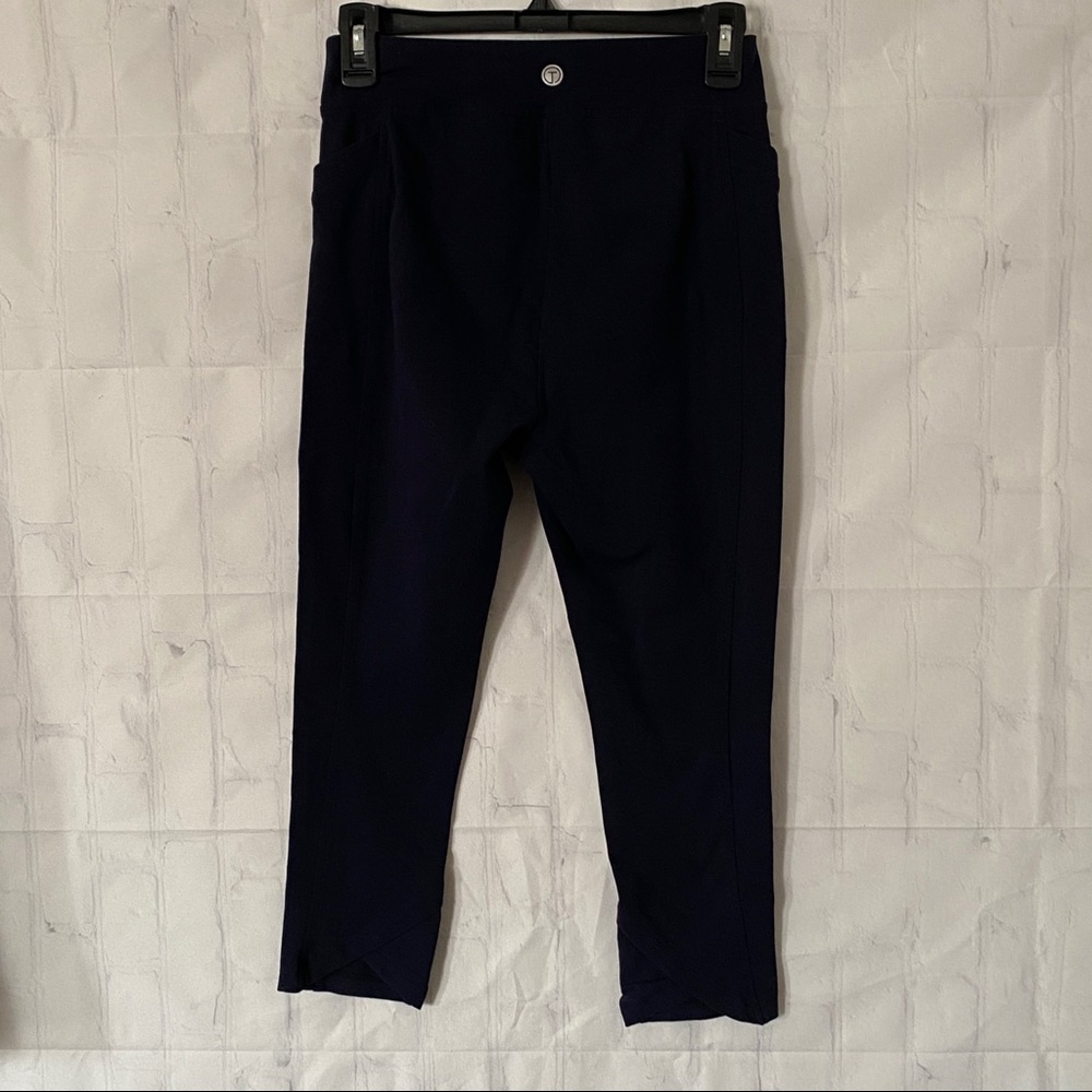 Talbots Crop Leggings with stretch navy blue Size Small Petite